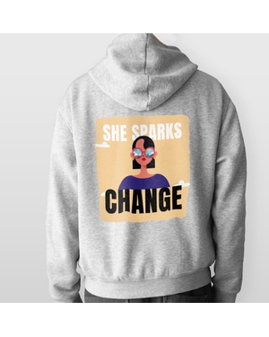 Greys & Blues Grace Hoodie - Melange Grey